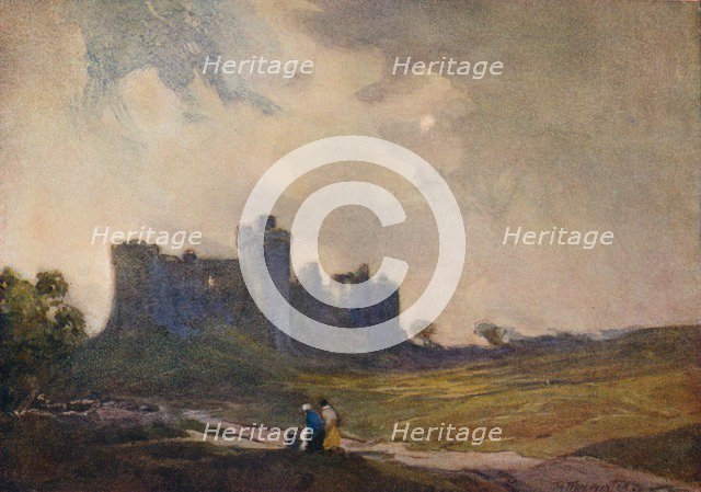 'The Coming Storm, Carew Castle', c1913 (1914-1915). Artist: William Tatton Winter.