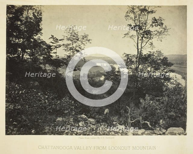 Chattanooga Valley from Lookout Mountain, 1864/66. Creator: George N. Barnard.