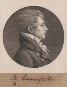 Levin Hicks Campbell, 1804. Creator: Charles Balthazar Julien Févret de Saint-Mémin.