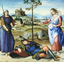 'Vision of a Knight', c1504. Artist: Raphael