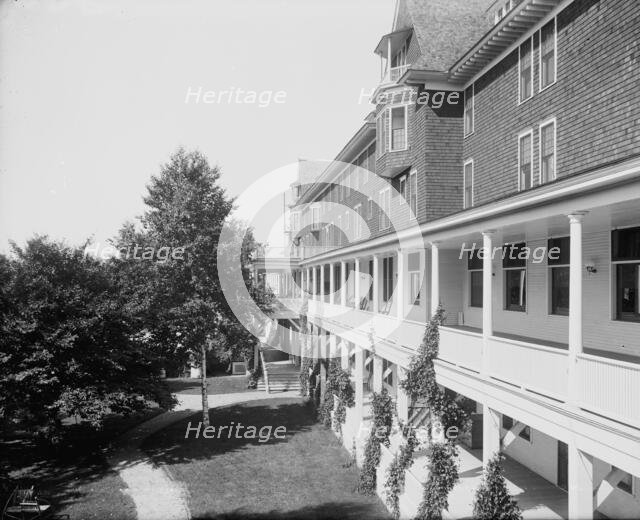 Veranda of the inn, Charlevoix-the-Beautiful, between 1897 and 1906. Creator: Unknown.