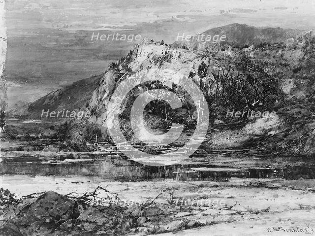 Landscape with Rocky Hills and Stream, 1890. Creator: William Louis Sonntag.