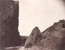 [Rocks in the Auvergne], 1854, printed 1979. Creator: Edouard Baldus.