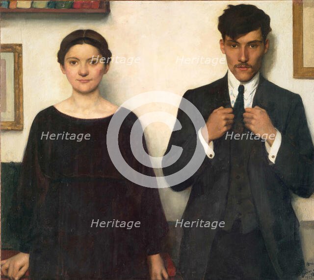 Pierre et Valentine, 1925. Creator: Devambez, André Victor Édouard (1867-1943).