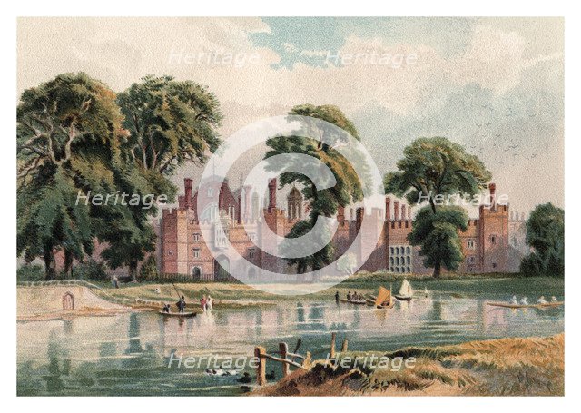 'Hampton Court Palace', 1880. Artist: Unknown