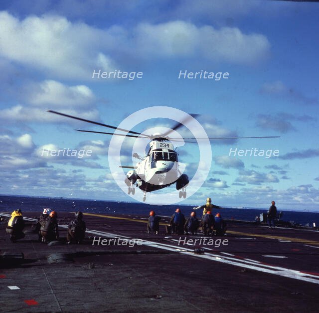Helicopter, Falklands War, 1982. Creator: Luis Rosendo.