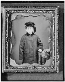 George Leverett Stowell as a boy, three-quarter length portrait, standing..., ca. 1855. Creator: Abraham Bogardus.