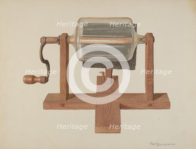 Electric Generator, c. 1940. Creator: Carl Buergerniss.