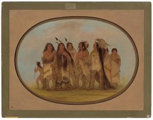 Distinguished Crow Indians, 1861/1869. Creator: George Catlin.