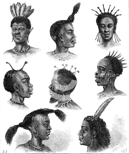 Natives of Ugogo, East Central Africa, 1874. Creator: William Hollidge.