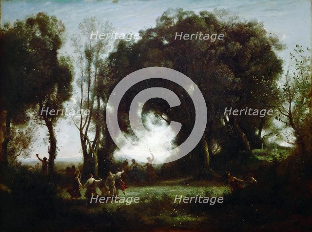 The Dance of the Nymphs. Artist: Corot, Jean-Baptiste Camille (1796-1875)