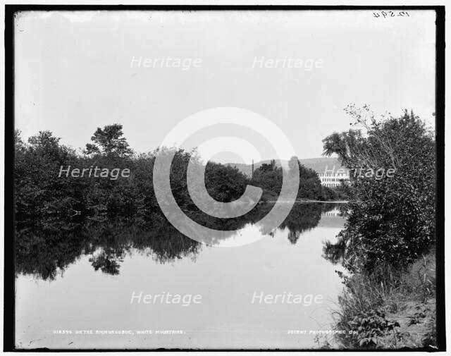 On the Ammonoosuc, White Mountains, c1900. Creator: Unknown.
