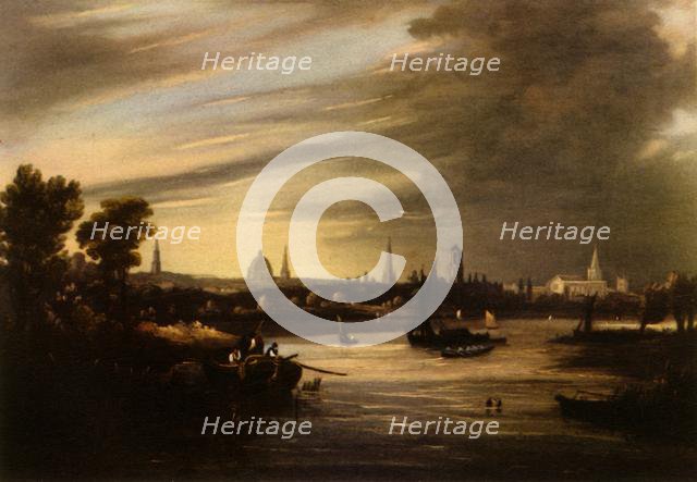 'West Prospect of Oxford', 19th century, (1943).  Creator: William Turner.