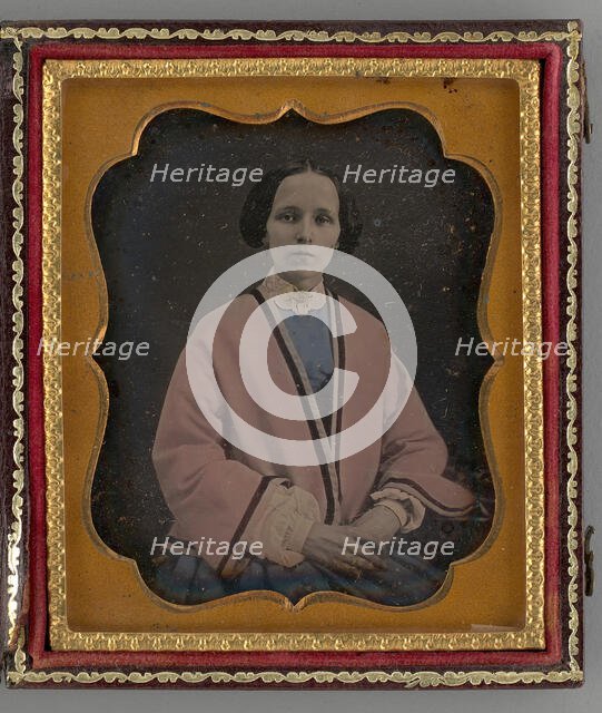Untitled (Portrait of a Woman), 1856. Creator: Unknown.