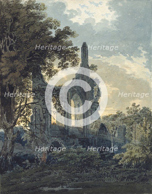 Byland Abbey, Yorkshire, c1793. Artist: Thomas Girtin.