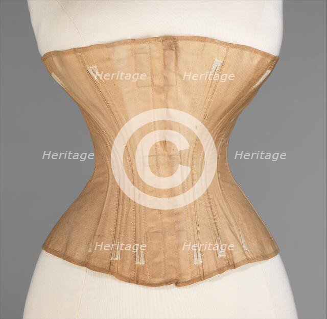 Corset, American, 1866-67. Creator: Worcester Skirt Company.