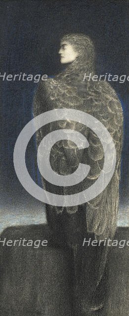 The Sleeping Medusa, c1896. Creator: Khnopff, Fernand (1858-1921).