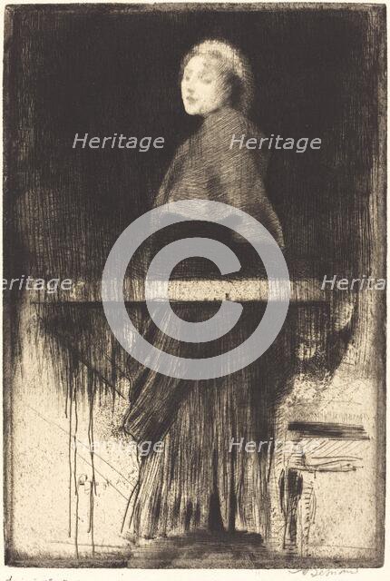 Woman in a Cape (La femme à la pèlerine), 1889. Creator: Paul Albert Besnard.