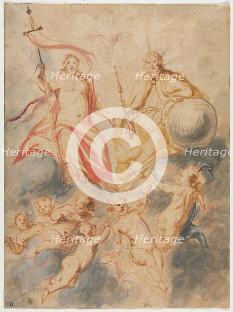 Holy Trinity, c. 1647. Creator: Theodor van Thulden (Flemish, 1606-1669).