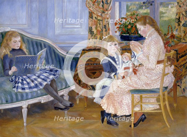 Children's Afternoon at Wargemont, 1884. Artist: Renoir, Pierre Auguste (1841-1919)