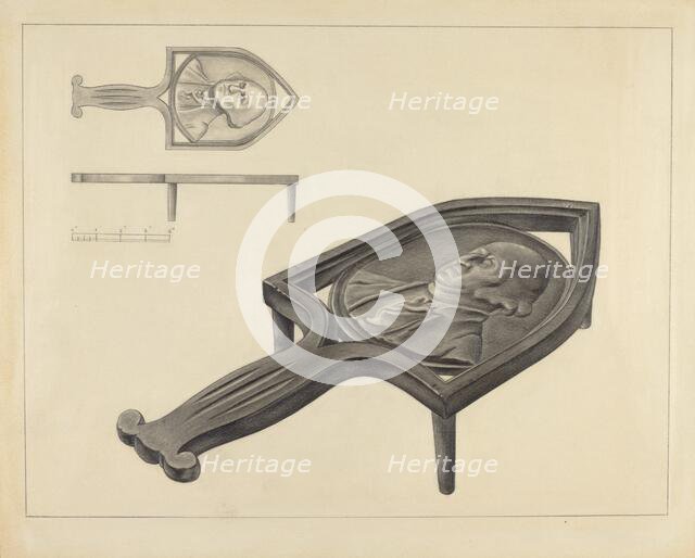 Flatiron Holder, c. 1936. Creator: Isidore Sovensky.