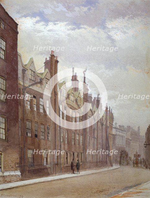 Old Buildings, Lincoln's Inn, London, 1879.                                                   Artist: John Crowther