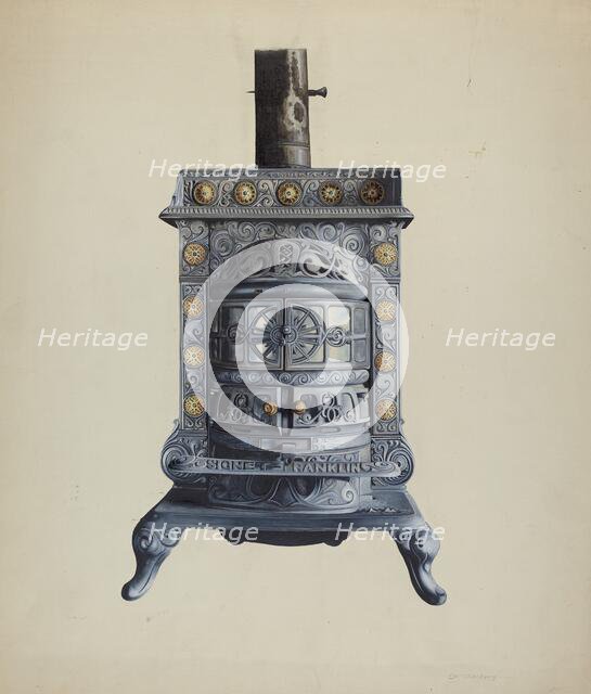 Stove, c. 1937. Creator: Einar Heiberg.