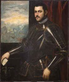 Portrait of a Venetian admiral, 16th century. Creator: Tintoretto, Domenico, (Workshop)  .