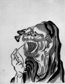 Daruma (Buddhist Saint), 18th-19th century. Creator: School of Katsushika Hokusai.