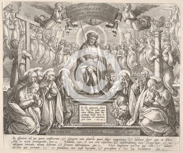 Man of Sorrows with the Three Marys and the Evangelists,.n.d. Creator: Adriaen Collaert.