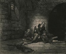 "Then Geddo at my feet outstretch'd did fling him, crying, 'Hast no help for me my father!'", c1890. Creator: Gustave Doré.