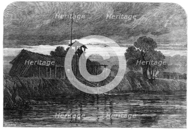 The Guard-house of Humaita, Paraguay, 1864. Creator: Mason Jackson.