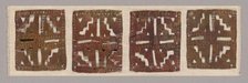 Rectangular Costume Ornaments with Geometric Motifs, A.D. 1000/1450. Creator: Unknown.