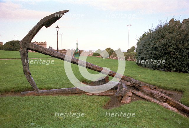 Anchors in Queen's Park, Fleetwood, Lancashire, 1999. Artist: P Williams