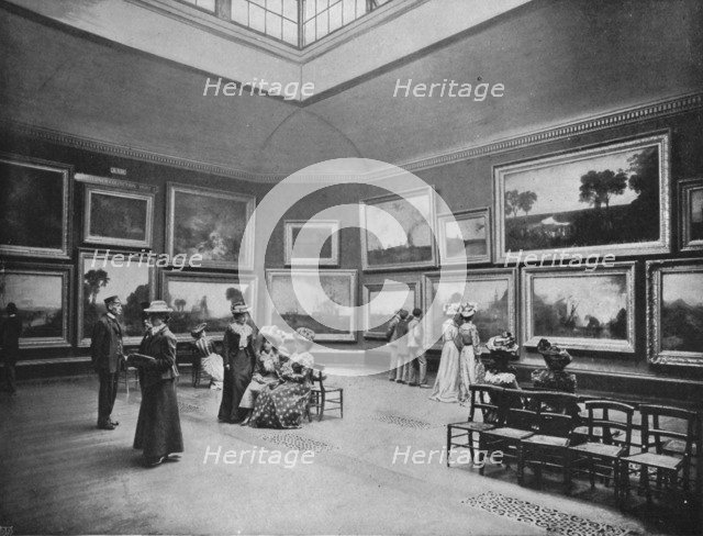 Exhibition of William Turner's paintings in the National Gallery, London, c1903 (1903). Artist: Unknown.