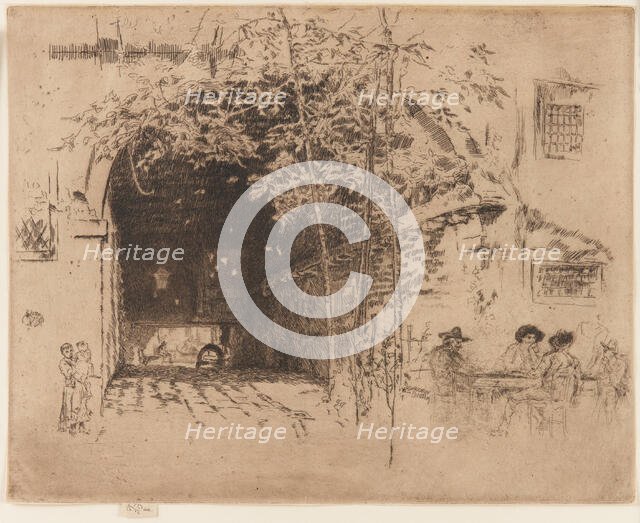 The Traghetto, No. 2, 1879-1880. Creator: James Abbott McNeill Whistler.