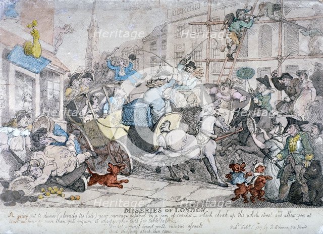 'Miseries of London...', 1807. Artist: Thomas Rowlandson