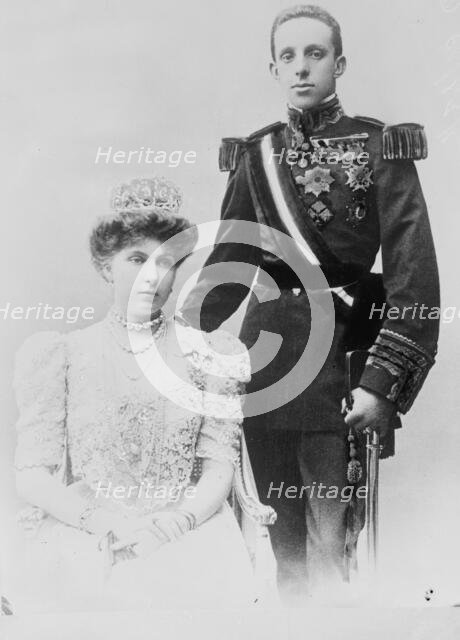 King and Queen of Spain, 1910. Creator: Bain News Service.