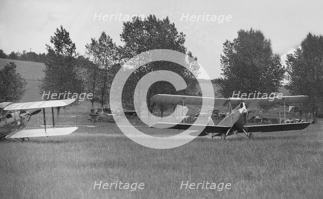 Aeroplane at the Oxford Speed Trials, c1930. Artist: Bill Brunell.