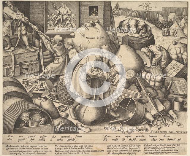 Everyman, ca.1558. Creators: Pieter Bruegel the Elder, Pieter van der Heyden.