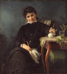 Madam Anna Seekamp, the Artist's Sister, 1882. Creator: Bertha Wegmann.