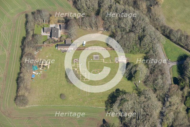 Excavated remains of Rockbourne Roman Villa, West Park, near Fordingbridge, Hampshire, 2016. Creator: Historic England.