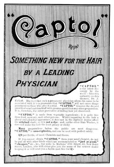 Advertisement for Captol, 1898. Creator: Unknown.