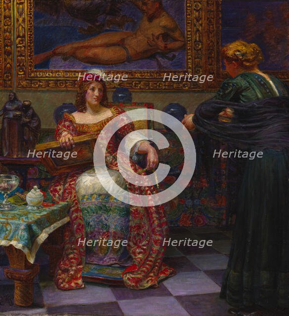 Leonora Kristina and Dina Vijnhofvers, 1910. Creator: Kristian Zahrtmann.