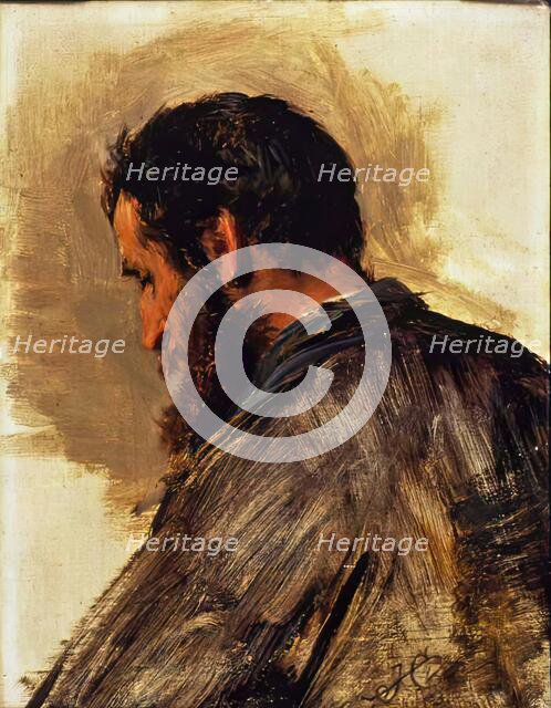 Sketch of a Man's Head (James Black), 1881. Creator: James Clarke Hook.