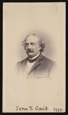 Portrait of John E. Gavit (1817-1874), 1863. Creator: Unknown.