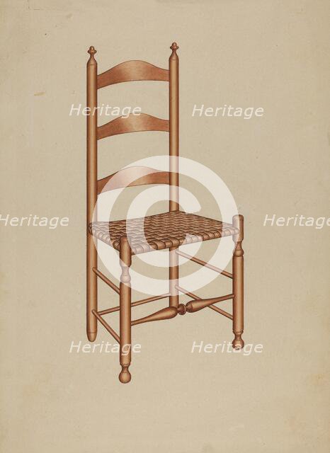 Shaker Desk Chair, 1935/1942. Creator: Unknown.