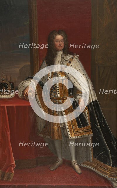 George I, 1660-1727, King of England, Elector of Hanover, late 17th-early 18th century. Creator: School of Godfrey Kneller.