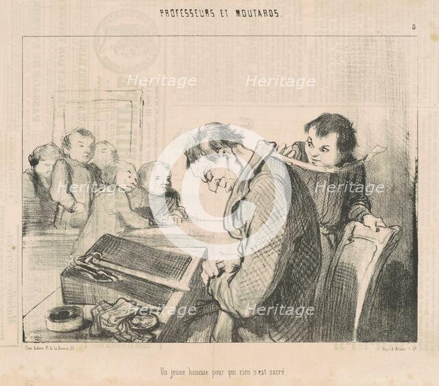 Un jeune homme pour qui rien n'est sacre, 19th century. Creator: Honore Daumier.