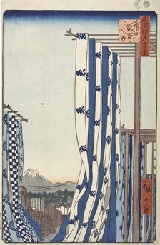 Dyers' Quarters, Kanda, 1857. Creator: Ando Hiroshige.